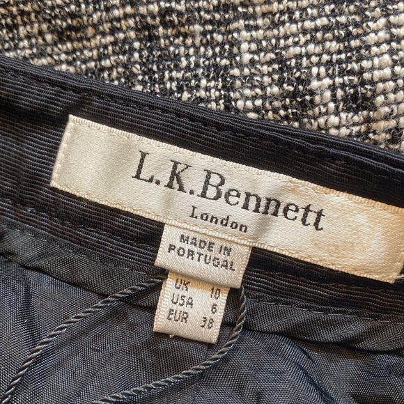 L.K. Bennett Julie Tweed Skirt sz 6 - Picture 7 of 12